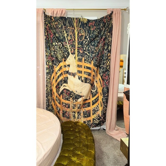 Molliwater Other - Huge "The Unicorn In Captivity" Wall Tapestry 90x59 inch Harry Potter Hogwarts